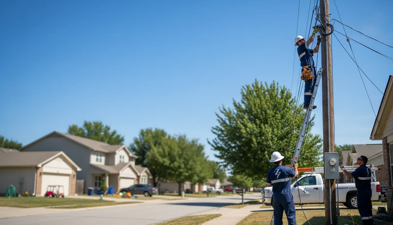Residential electrician providing installation services in Pinsonfork, KY